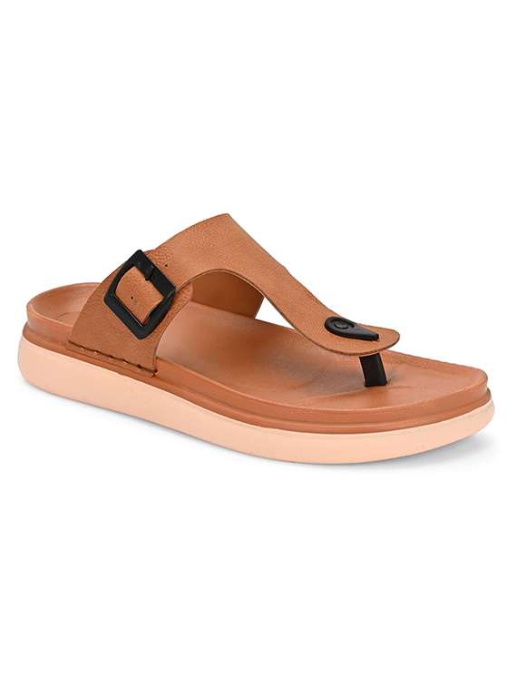 men solid toe seperator sandal