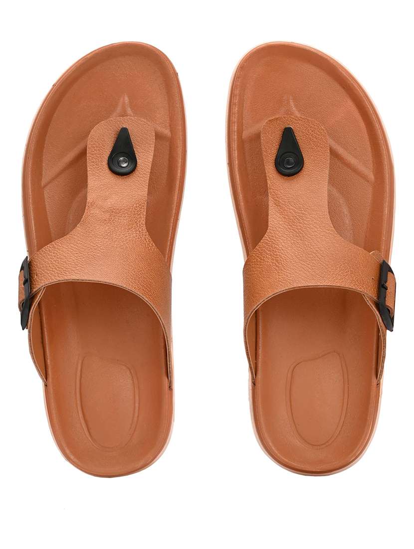 men solid toe seperator sandal - 22373528 -  Standard Image - 3