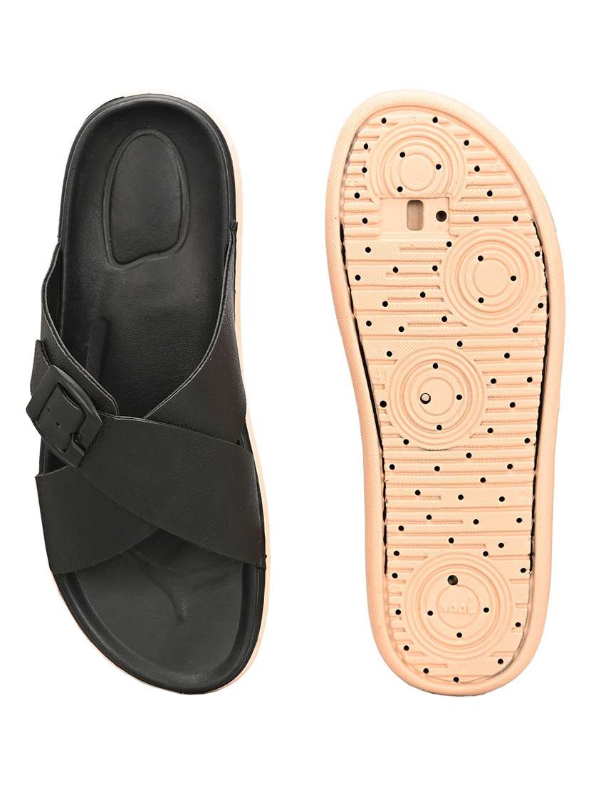 men solid slip on sandal - 22373529 -  Standard Image - 5