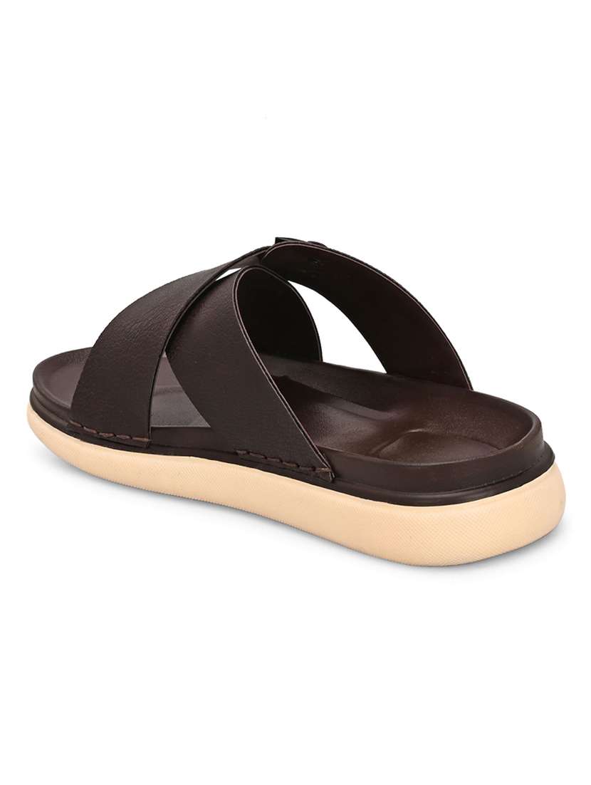 men solid slip on sandal - 22373530 -  Standard Image - 3