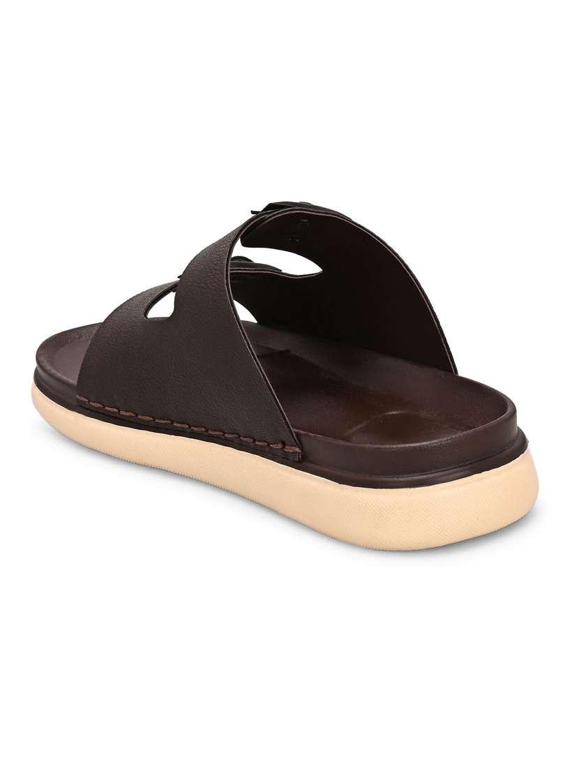 men solid slip on sandal - 22373533 -  Standard Image - 3