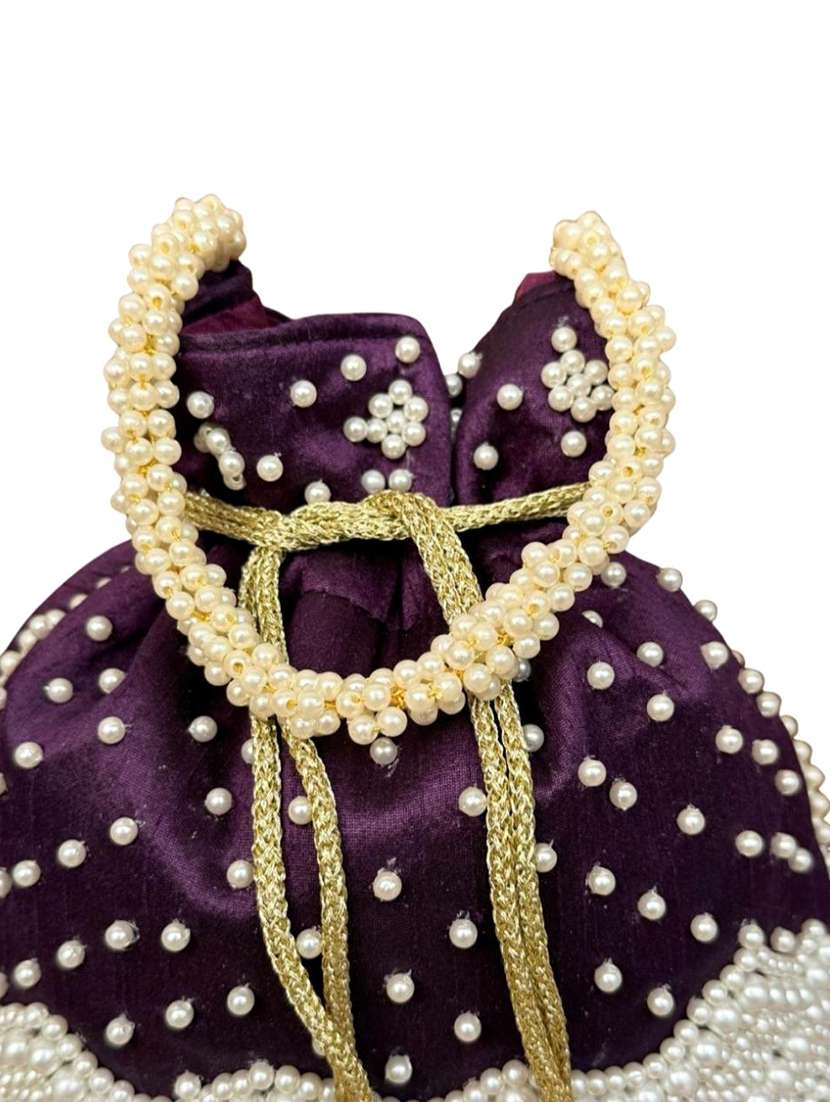 women embellished potli bag - 22373610 -  Standard Image - 3
