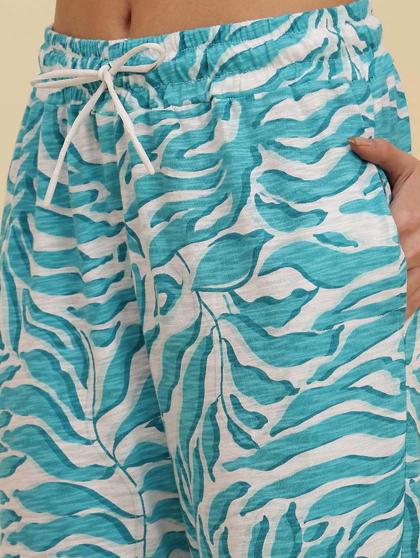 women printed mid rise lounge wear pajama - 22373615 -  Standard Image - 5