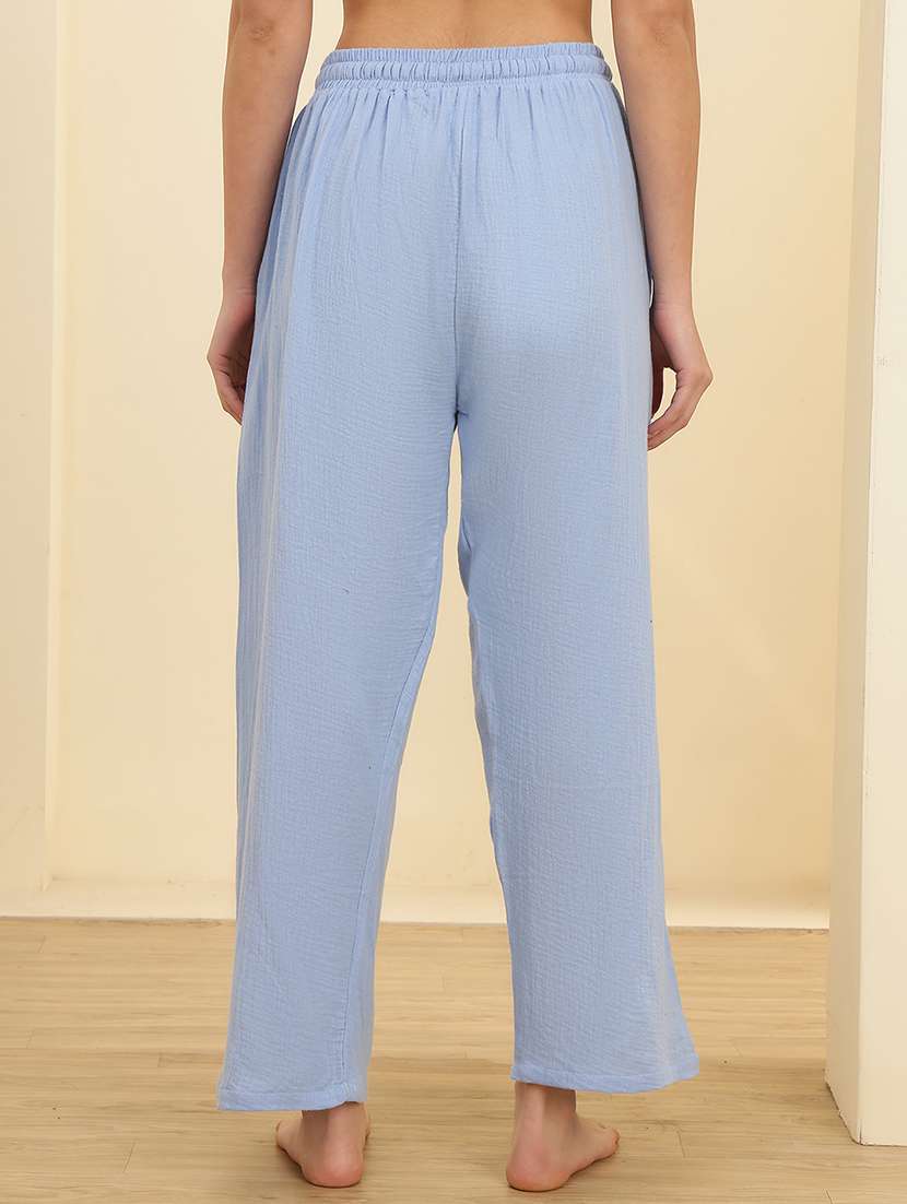 women solid mid rise lounge wear pajama - 22373621 -  Standard Image - 3