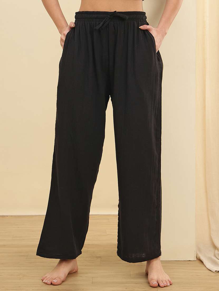 women printed mid rise lounge wear pajama