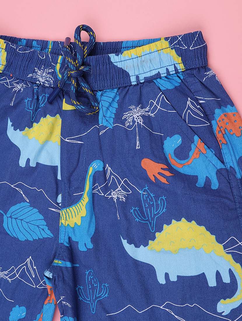 boys printed mid rise regular shorts - 22374067 -  Standard Image - 3
