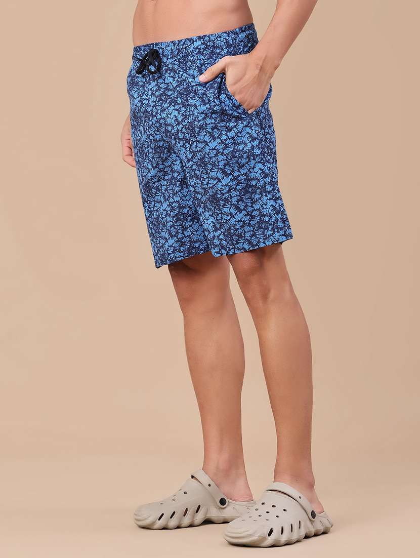 men printed mid rise regular fit shorts - 22374089 -  Standard Image - 3