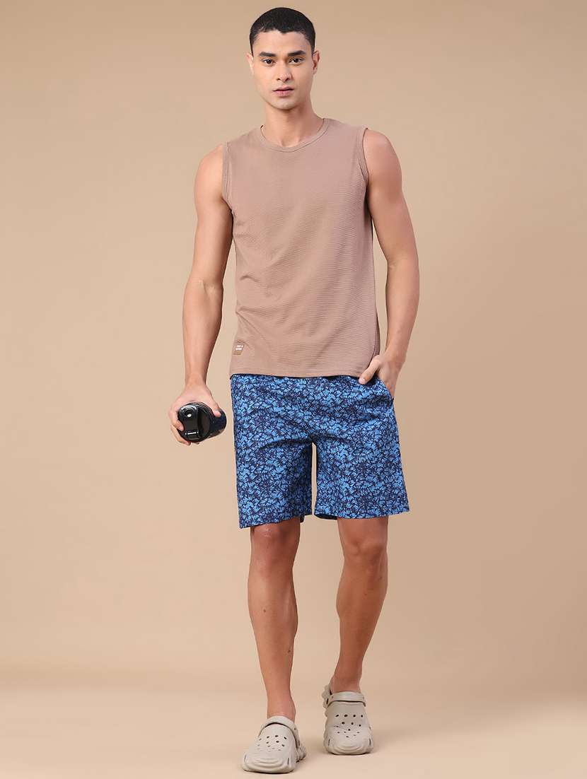 men printed mid rise regular fit shorts - 22374089 -  Standard Image - 5