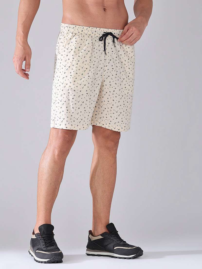 men printed mid rise regular fit shorts - 22374094 -  Standard Image - 3