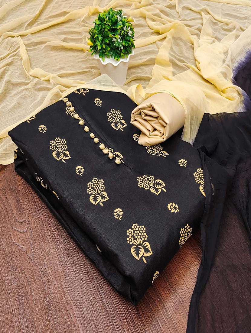 women floral printed unstitched suit set