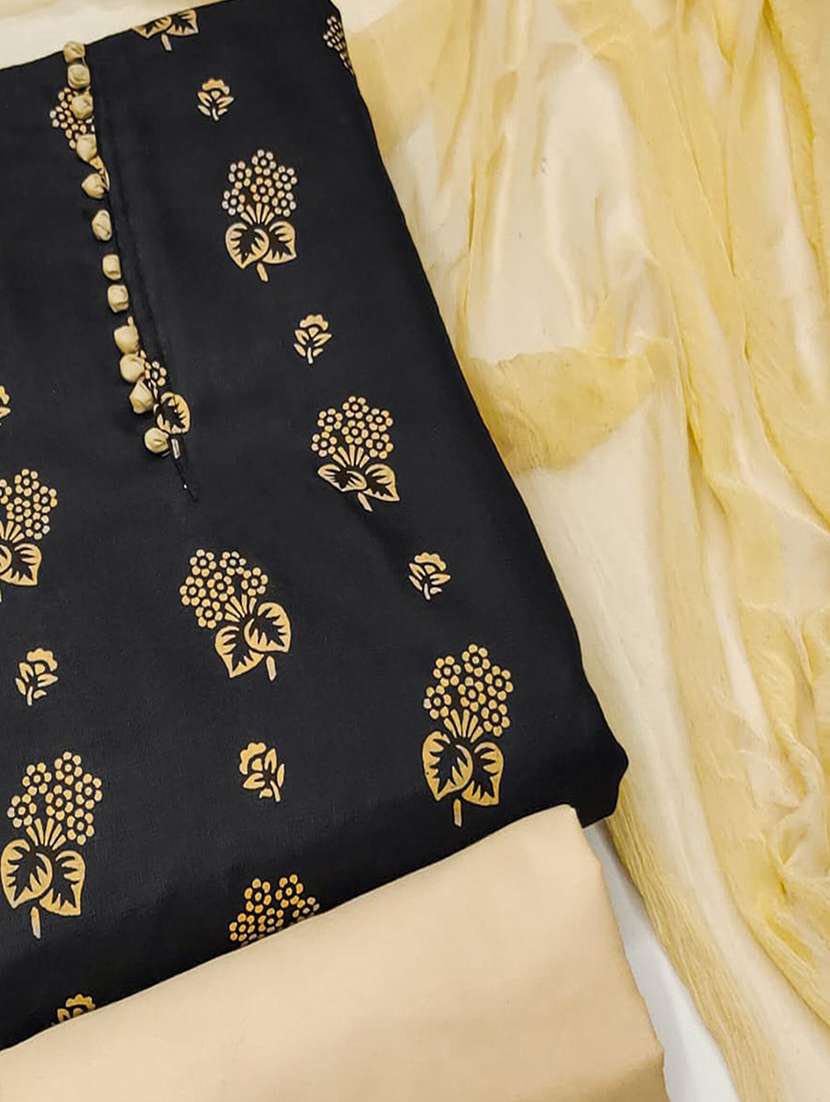 women floral printed unstitched suit set - 22374219 -  Standard Image - 3