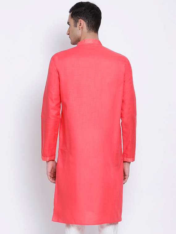 men long sleeves kurta and churidar set - 22374303 -  Standard Image - 3