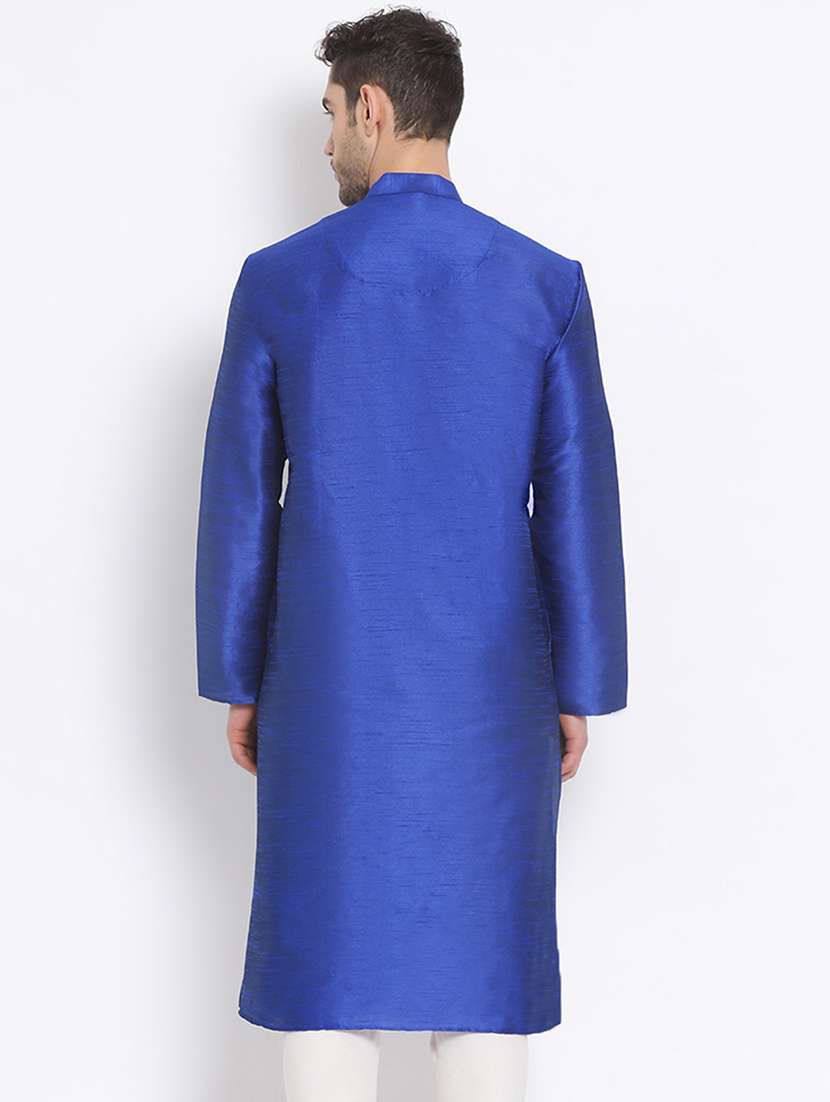 men solid kurta and churidar set - 22374361 -  Standard Image - 3