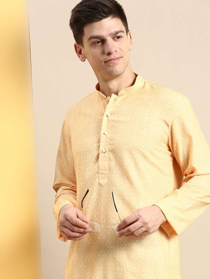 men self design kurta and churidar set - 22374377 -  Standard Image - 3