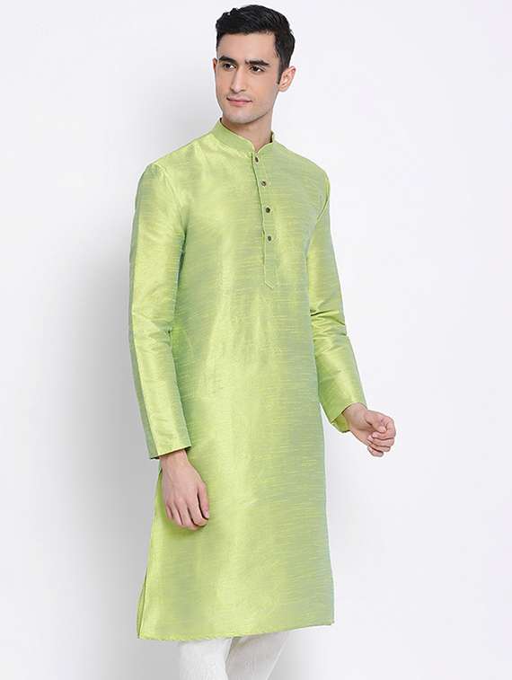 men self design kurta and churidar set - 22374471 -  Standard Image - 3