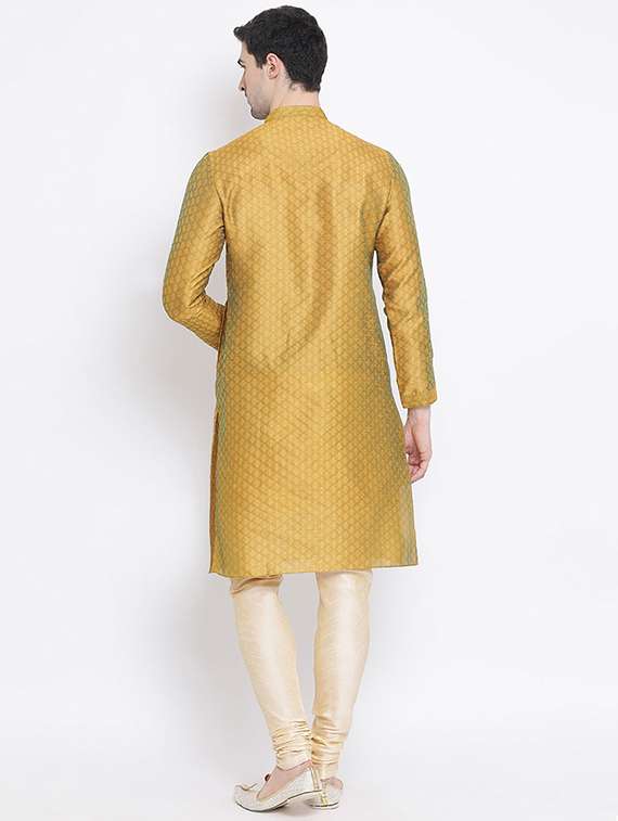 men self design kurta and churidar set - 22374708 -  Standard Image - 3