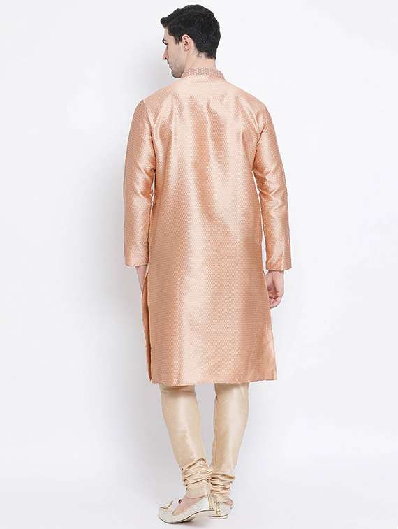 men self design kurta and churidar set - 22374837 -  Standard Image - 3