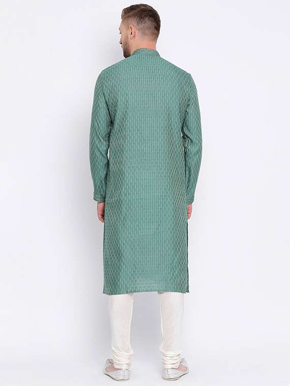 men self design kurta and churidar set - 22374915 -  Standard Image - 3