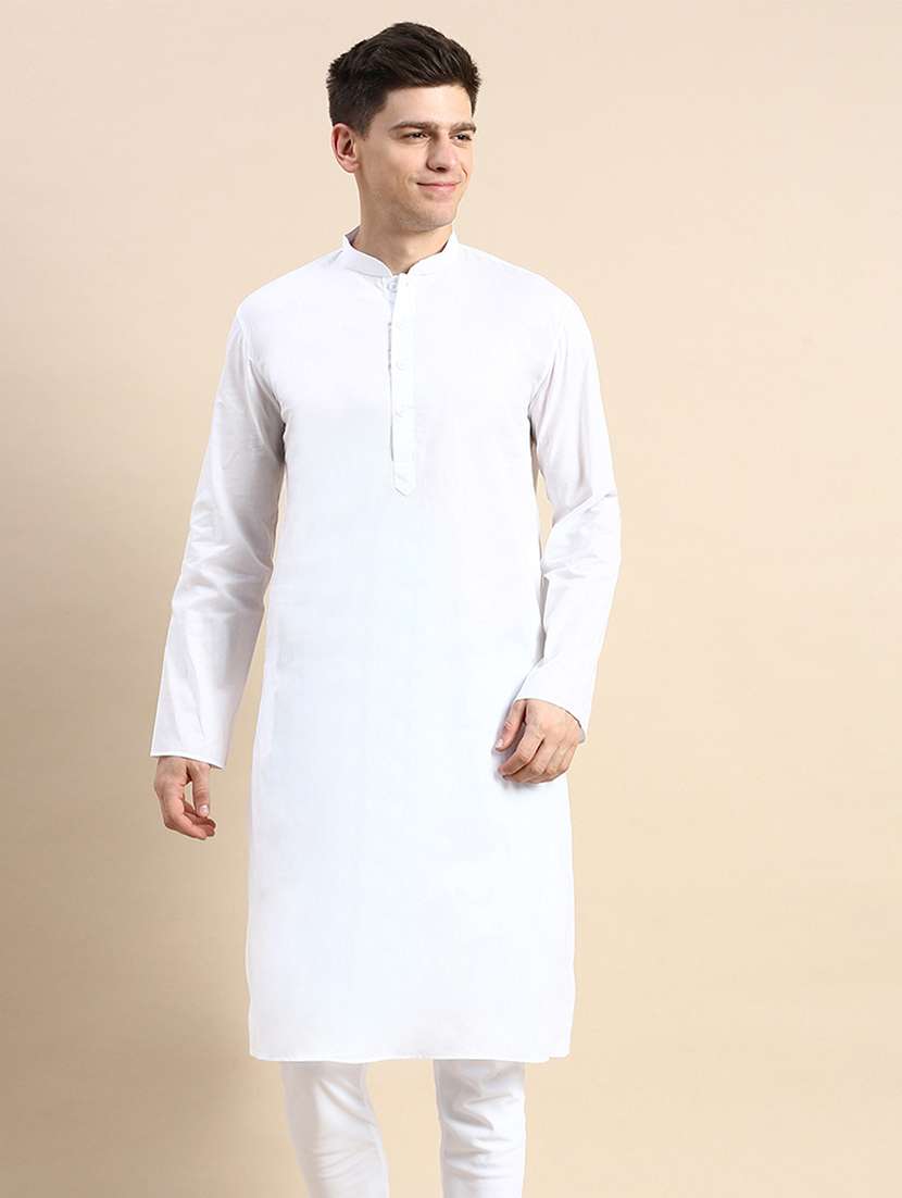 men long sleeves kurta and churidar set