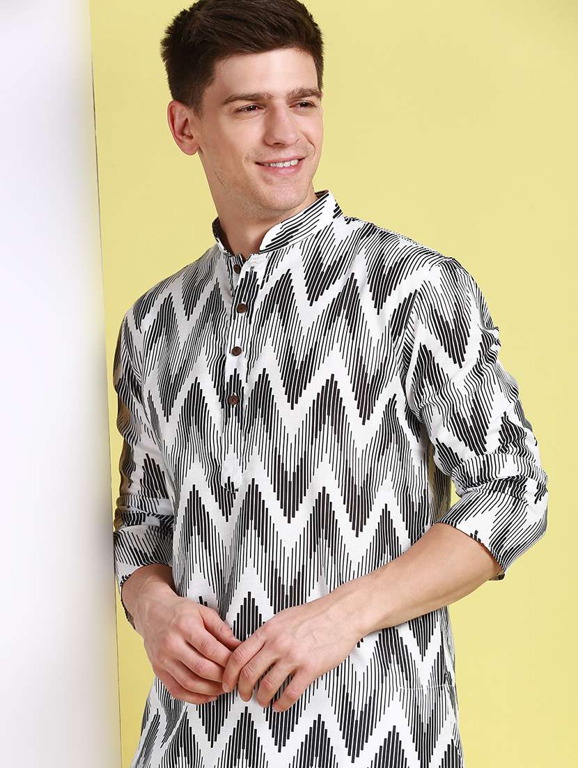 men long sleeve kurta and churidar set