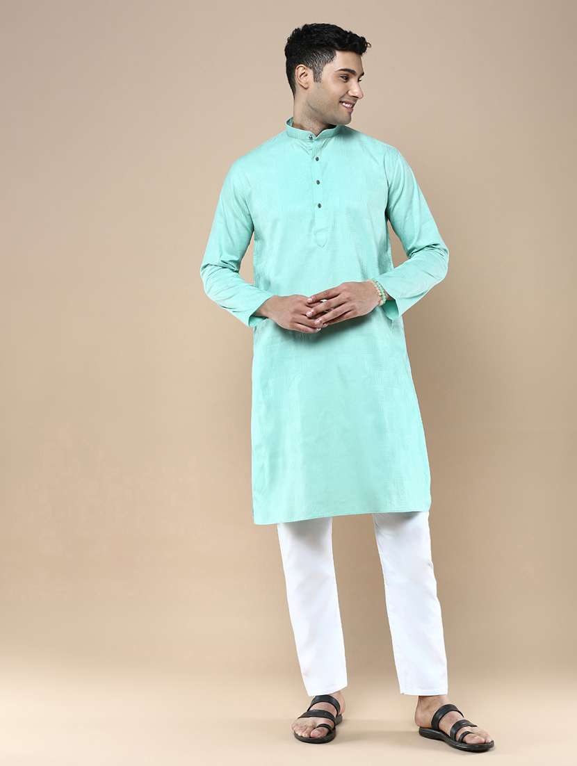 men long sleeve kurta and pyjama set