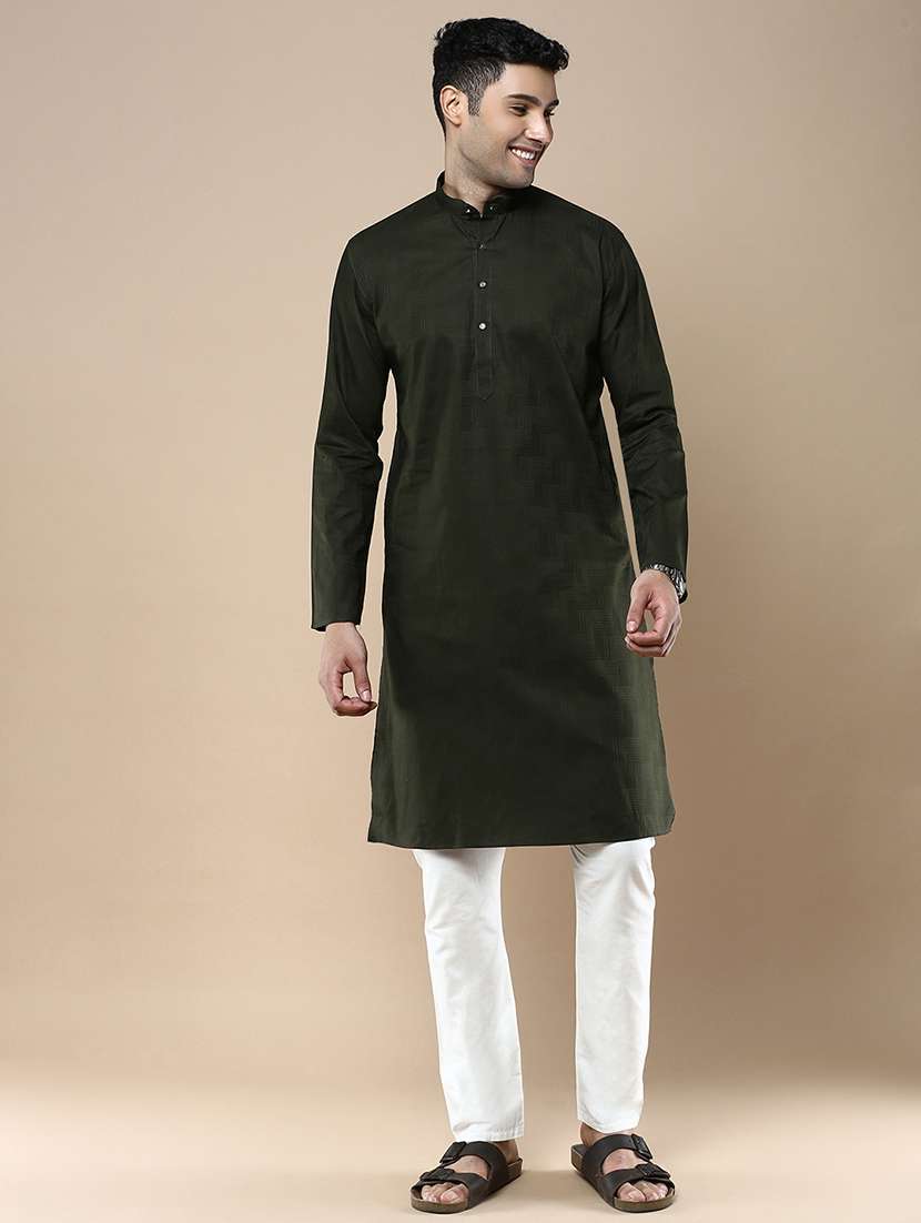 men long sleeve kurta and pyjama set