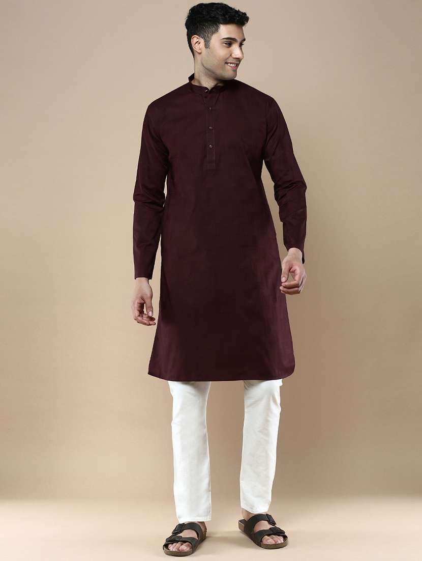 men long sleeve kurta and pyjama set
