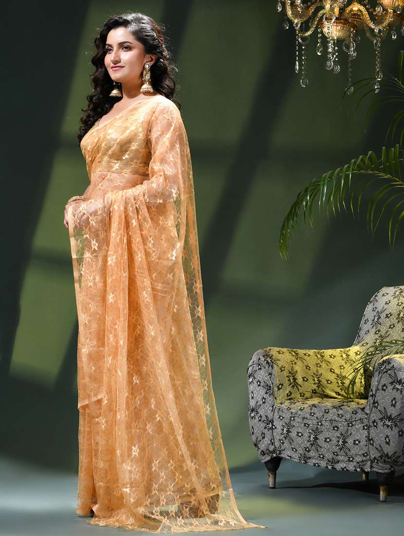 women self design plain saree - 22376147 -  Standard Image - 3