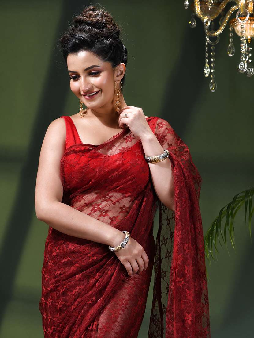 women self design plain saree - 22376151 -  Standard Image - 5