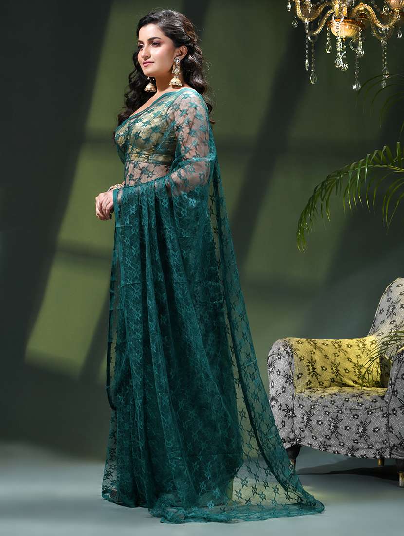 women self design plain saree - 22376152 -  Standard Image - 3