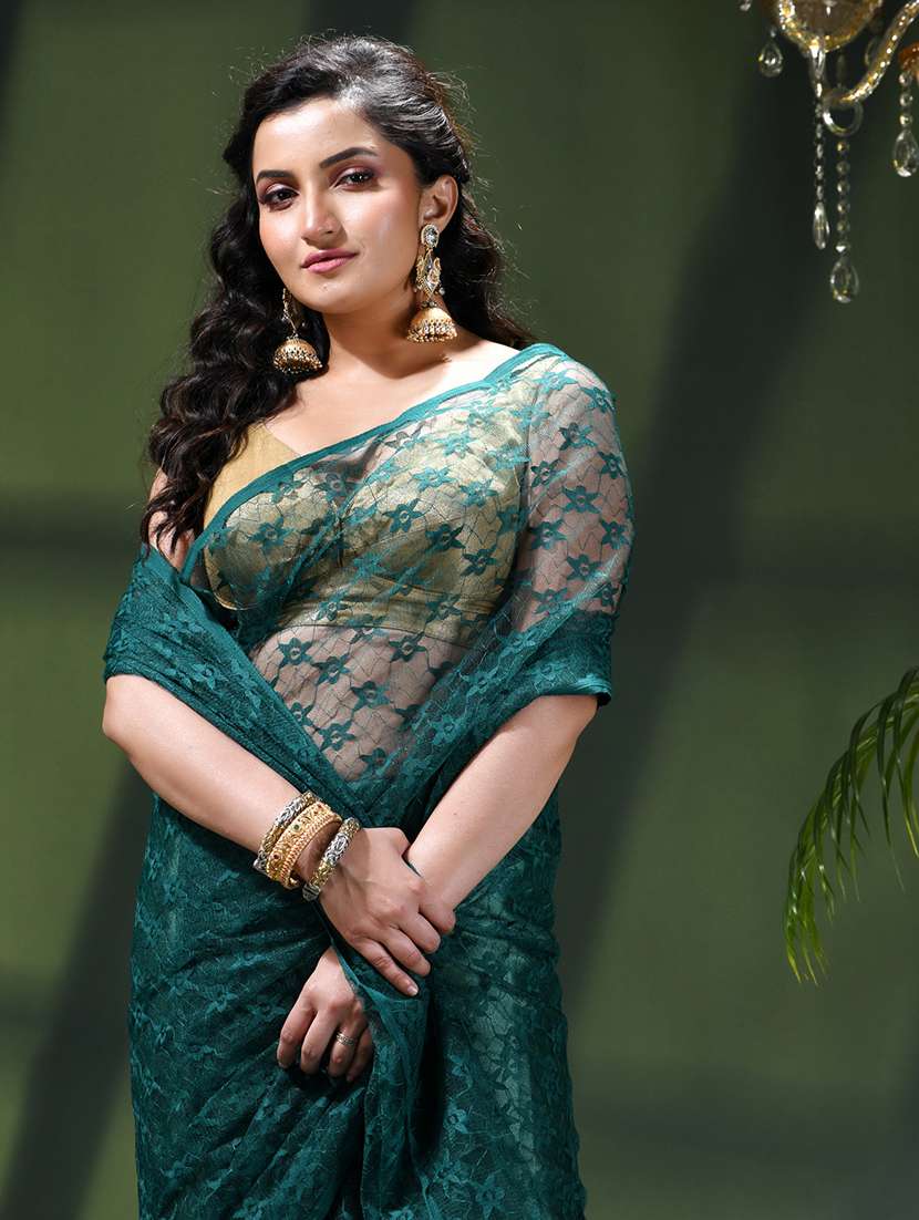 women self design plain saree - 22376152 -  Standard Image - 5