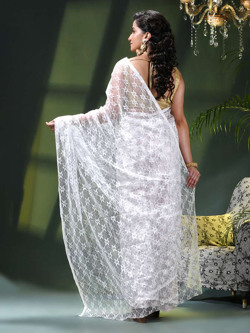 women self design plain saree - 22376153 -  Standard Image - 3