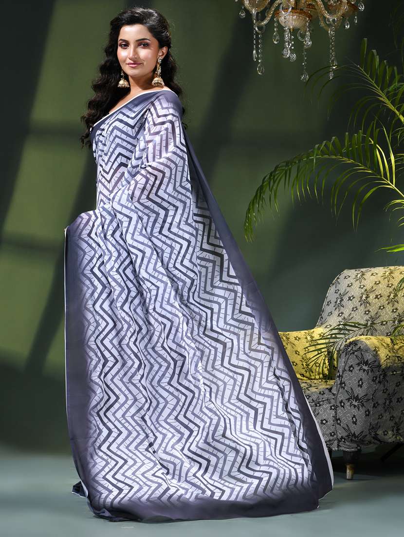 women printed casual wear saree - 22376188 -  Standard Image - 3