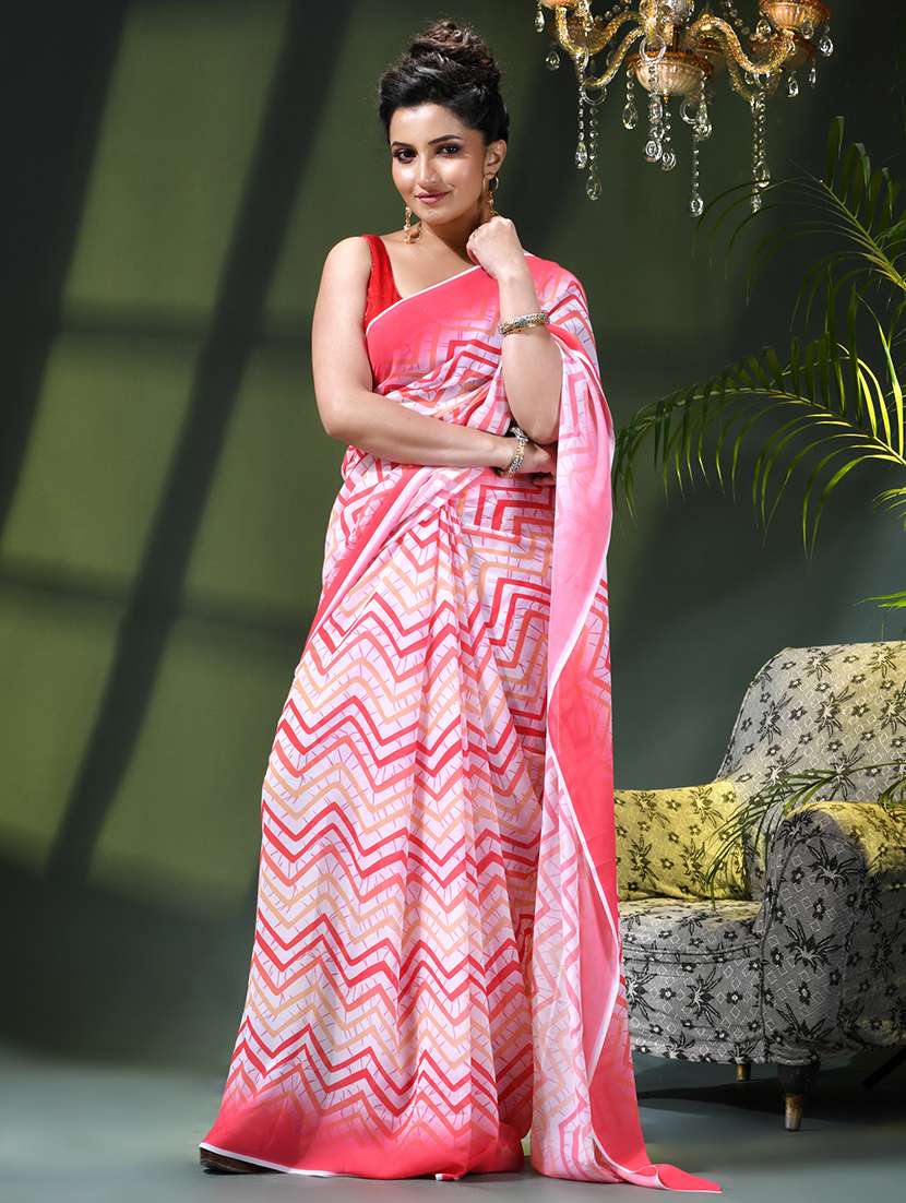 women printed casual wear saree - 22376189 -  Standard Image - 3