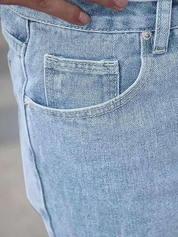 men solid mid rise straight jeans - 22376443 -  Standard Image - 3