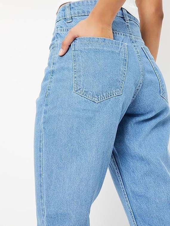 women solid mid rise boyfriend fit jeans - 22376564 -  Standard Image - 3