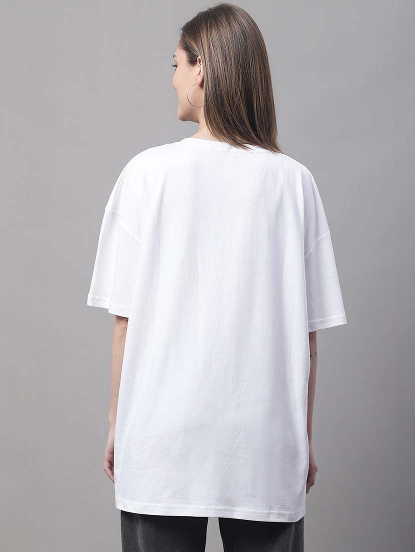 women printed short sleeve oversized t-shirt - 22376642 -  Standard Image - 3