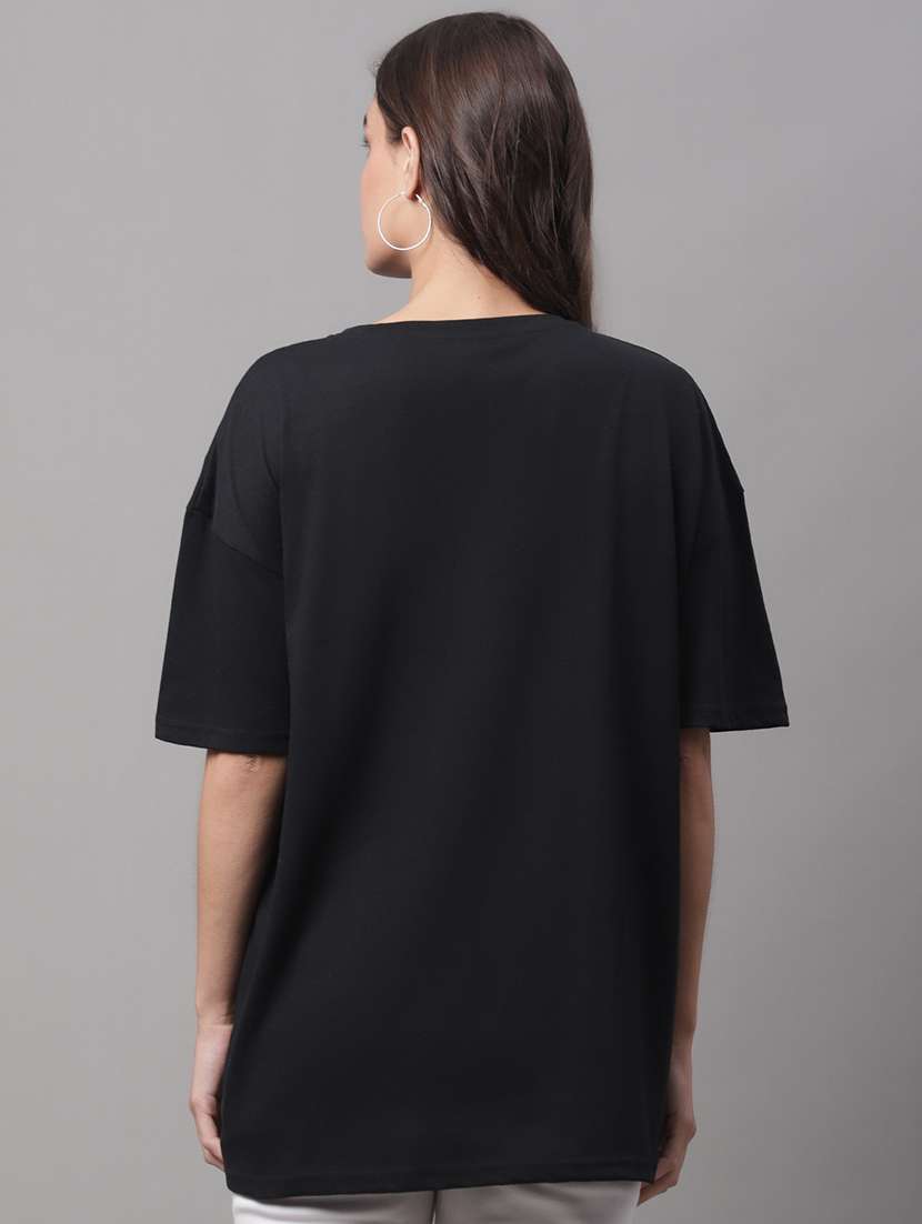 women printed short sleeve oversized t-shirt - 22376643 -  Standard Image - 3