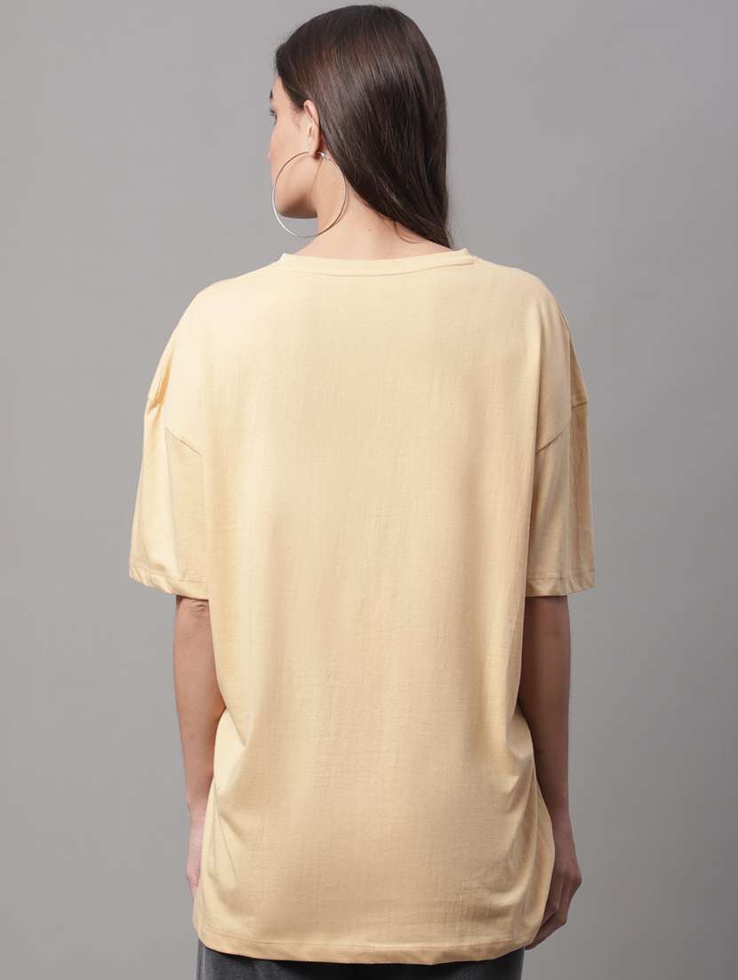women printed short sleeve oversized t-shirt - 22376644 -  Standard Image - 3
