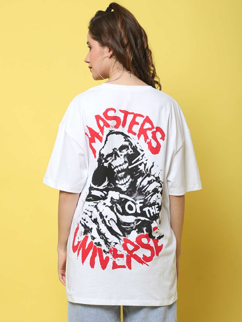 women printed short sleeve oversized t-shirt - 22376647 -  Standard Image - 3