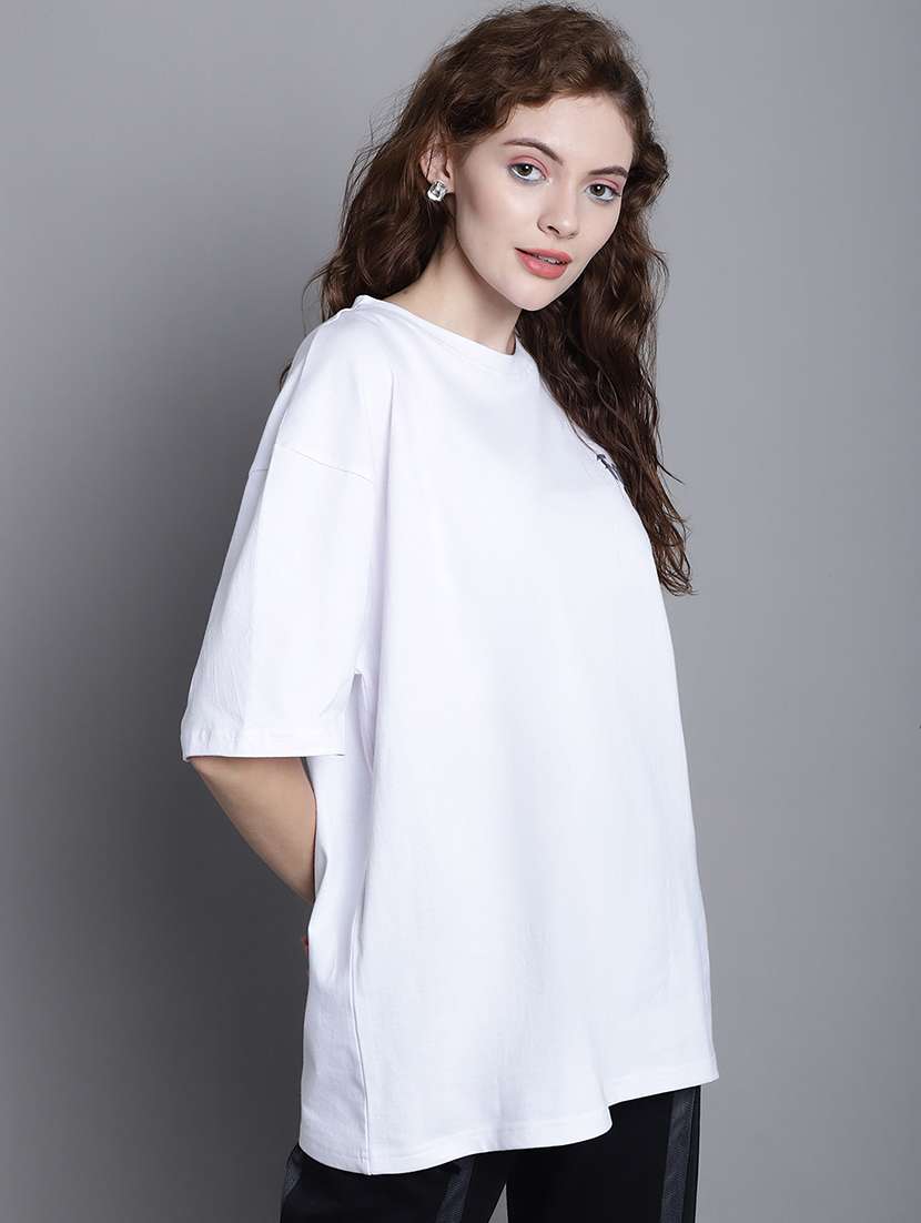 women printed short sleeve oversized t-shirt - 22376650 -  Standard Image - 3