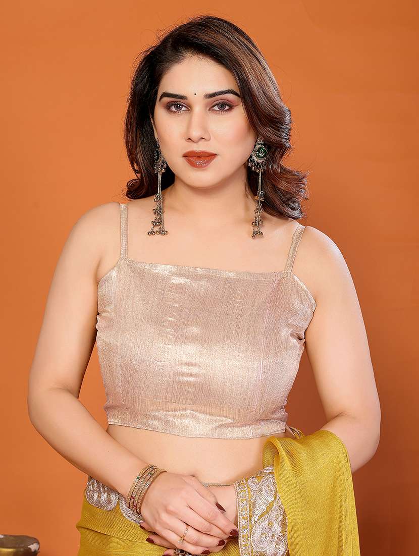 women solid with bordered saree with blouse - 22376683 -  Standard Image - 5