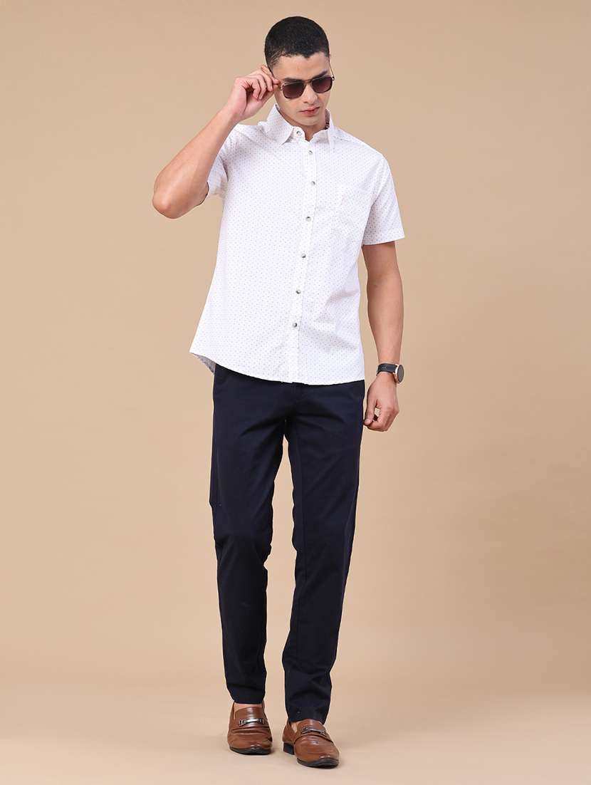 men printed short sleeve regular fit casual shirt - 22376795 -  Standard Image - 5