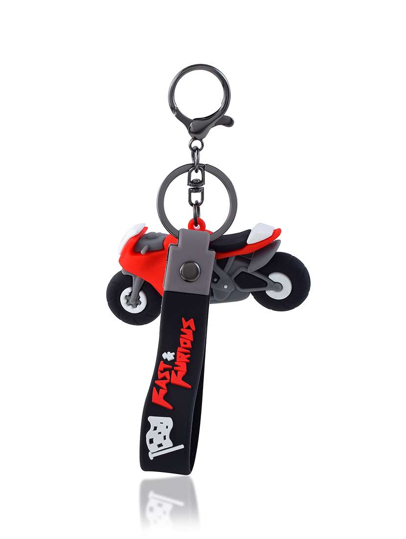 red motorcycle rubber fast furious keychain - 22376992 -  Standard Image - 3