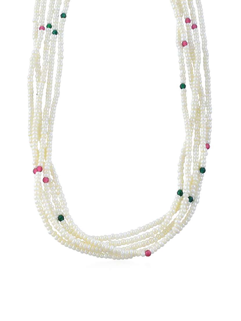 natural pearl bead necklace for women - 22377225 -  Standard Image - 3