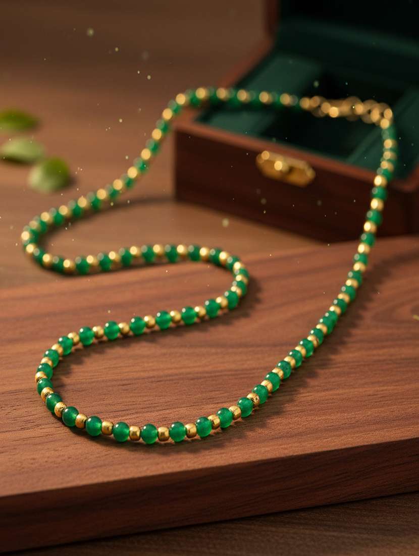 created emerald necklace for women