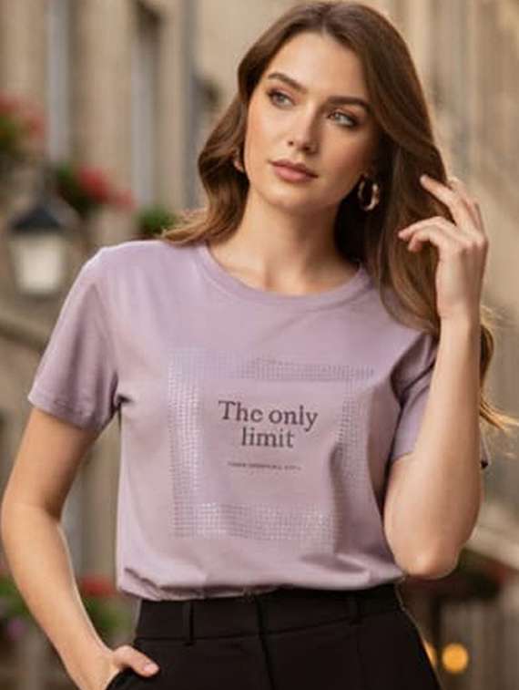 women printed short sleeve t-shirt