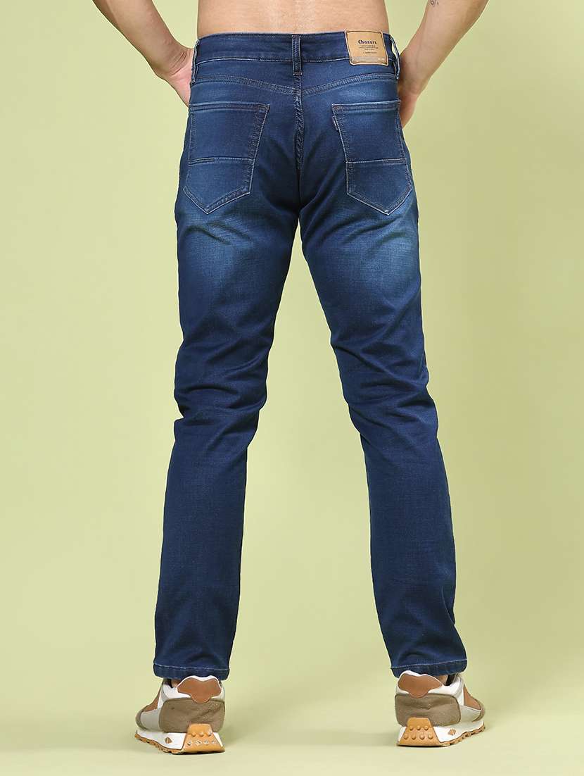 men washed mid rise slim fit jeans - 22377742 -  Standard Image - 3