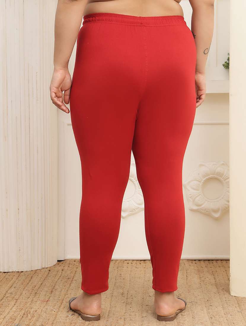women plus size solid mid rise legging - 22377882 -  Standard Image - 3