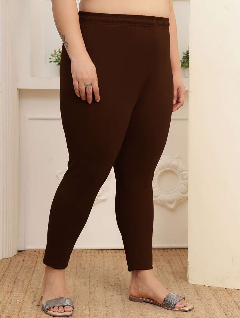 women pack of 2 plus size solid mid rise legging - 22377930 -  Standard Image - 3
